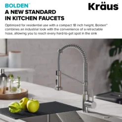 Commercial Style Pull-Down Kitchen Faucet and Water Filter Faucet Combo in Chrome