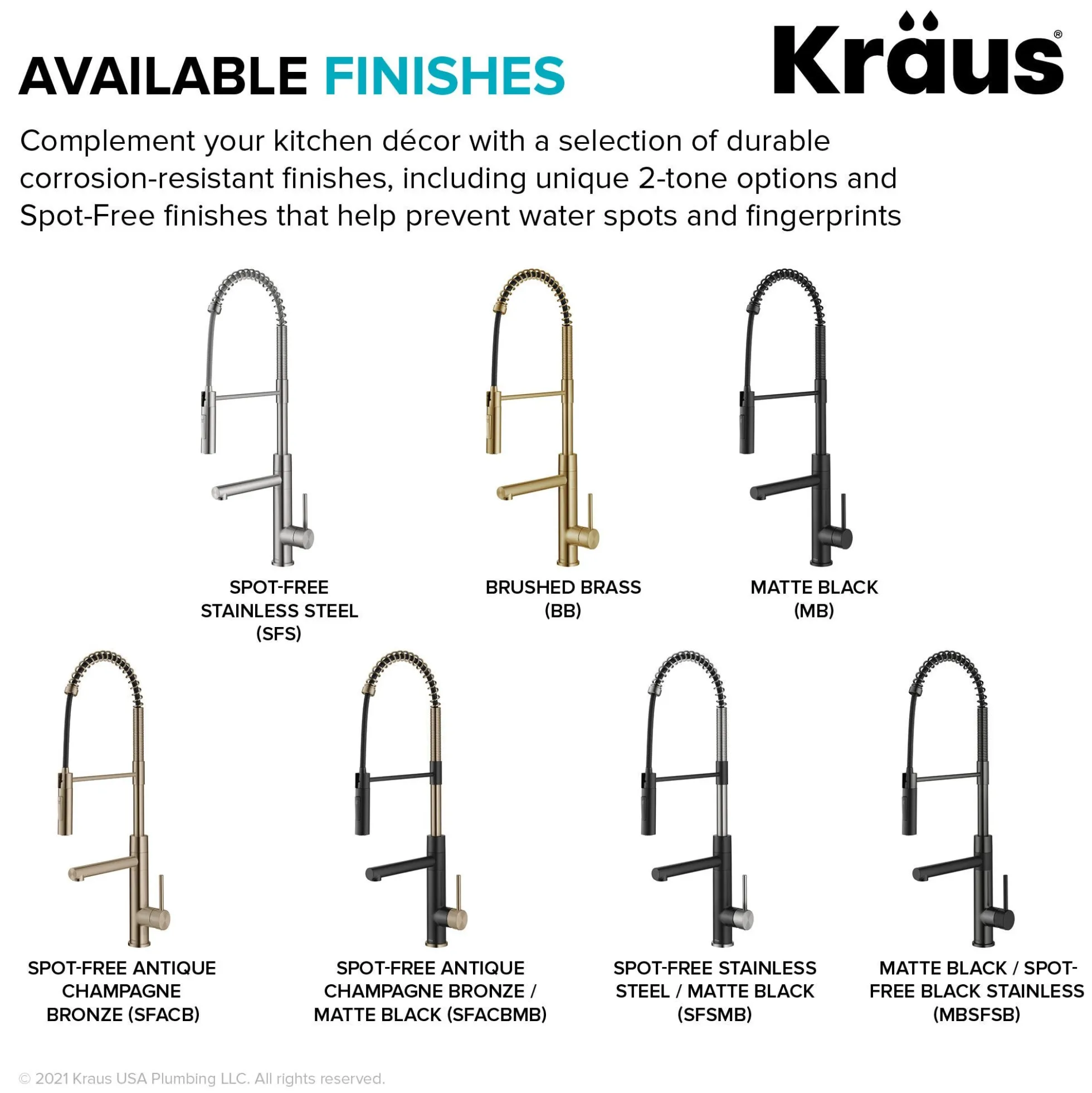 CommercialStylePull-Down Single Handle Kitchen Faucet with Pot Filler in Spot Free Antique Champagne Bronze / Matte Black