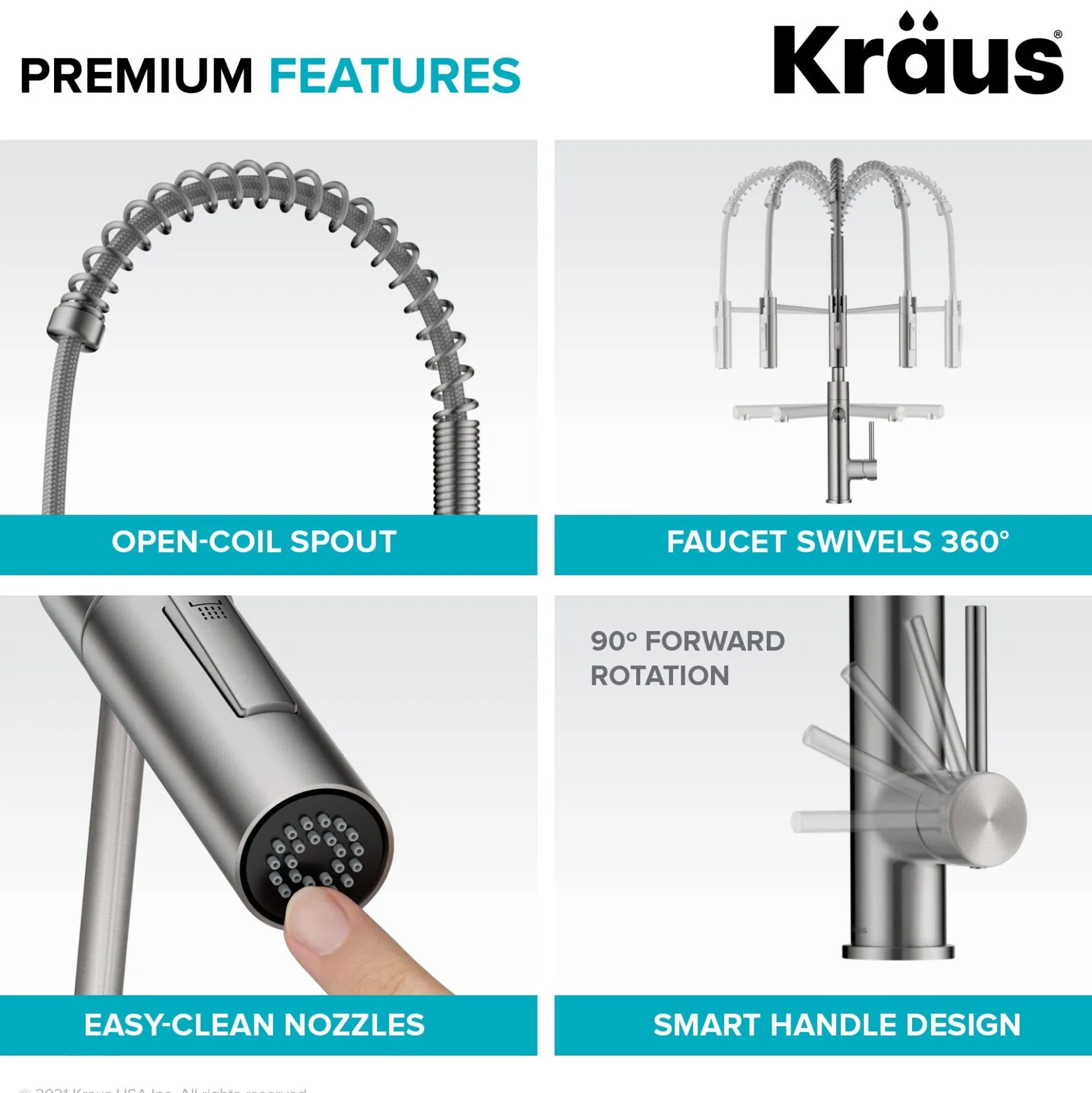 CommercialStylePull-Down Single Handle Kitchen Faucet with Pot Filler in Spot Free Antique Champagne Bronze / Matte Black