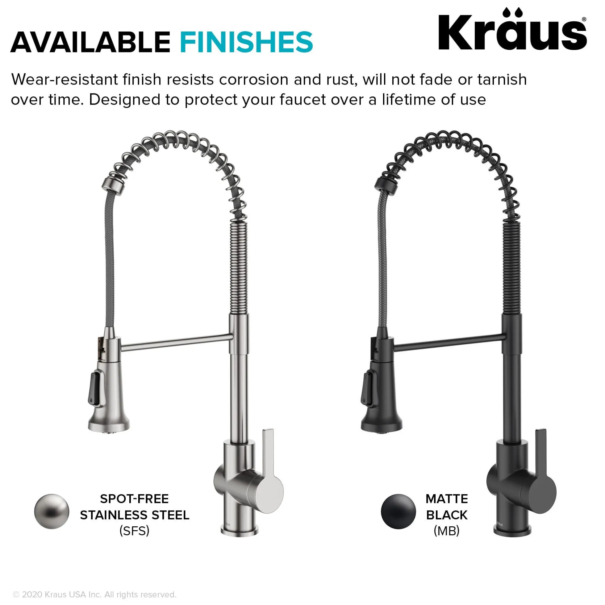 Commercial Style Single Handle Pull Down Kitchen Faucet in Matte Black