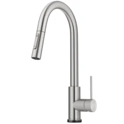 Contemporary Single-HandleTouch KitchenSink Faucet with Pull Down Sprayer in Spot Free Stainless Steel
