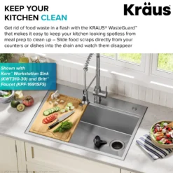 Continuous Feed Garbage Disposal with 3/4 HP Ultra-Quiet Motor for Kitchen Sinks with Power Cord and Flange Included
