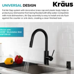 Dishwasher Air Gap in Matte Black