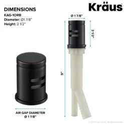 Dishwasher Air Gap in Oil Rubbed Bronze