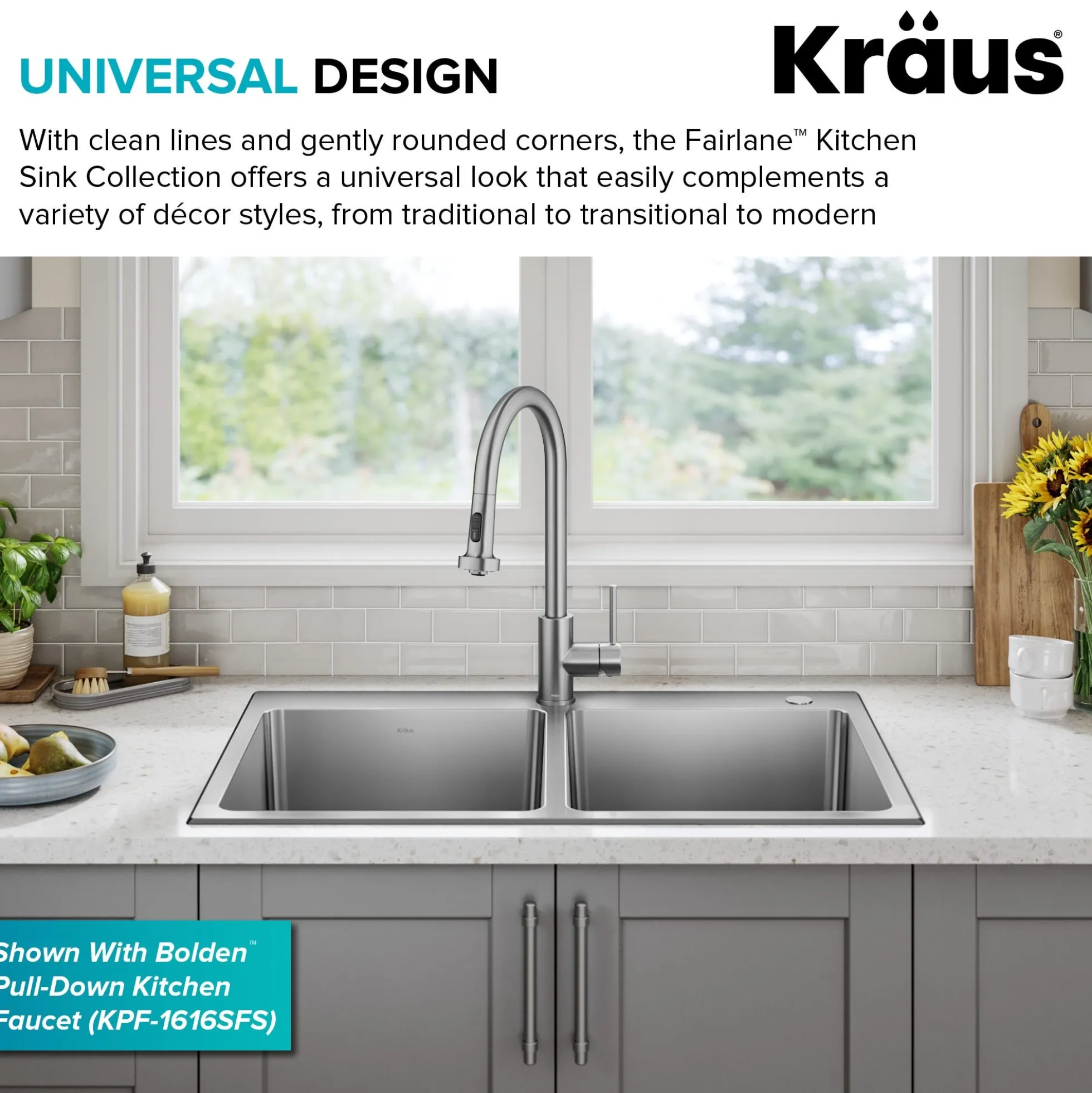 33” Drop In / Top Mount Double Bowl 18-Gauge Stainless Steel Kitchen Sink