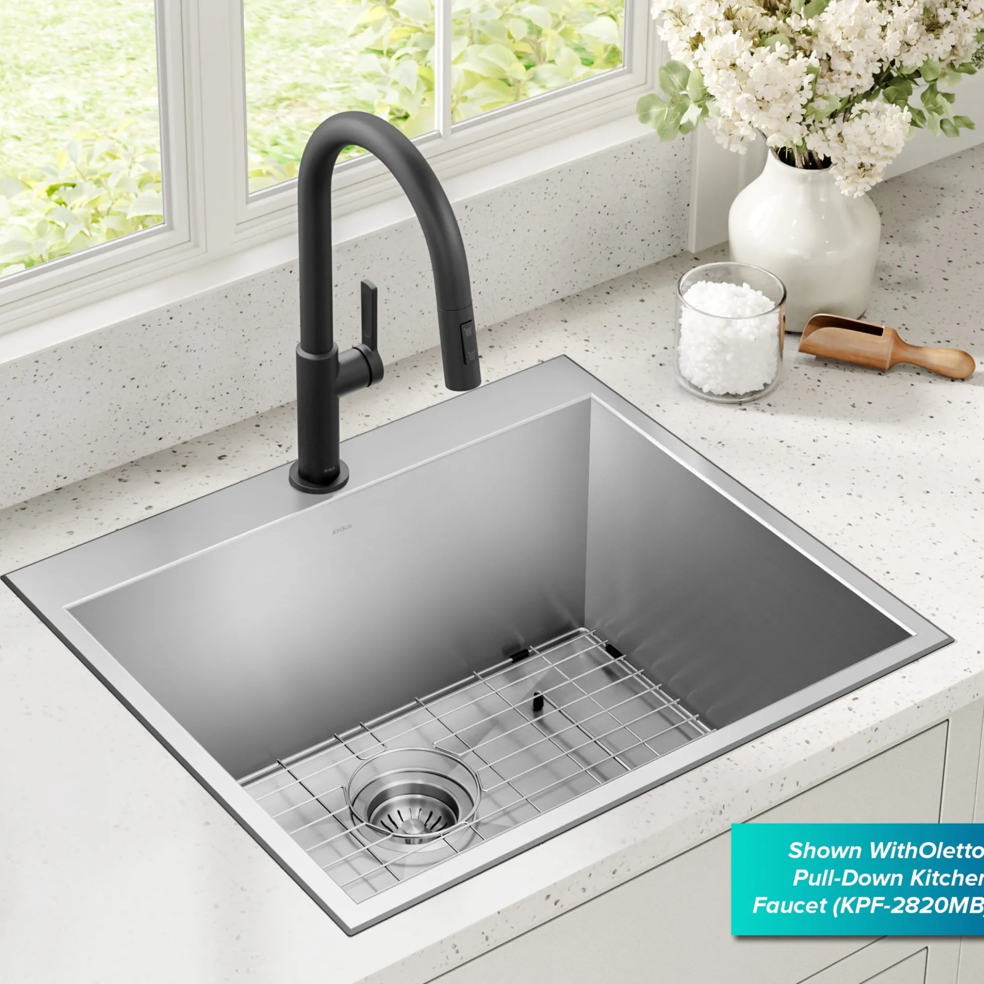 25" Drop In / Top Mount 16 Gauge Deep Laundry Utility Stainless Steel Kitchen Sink