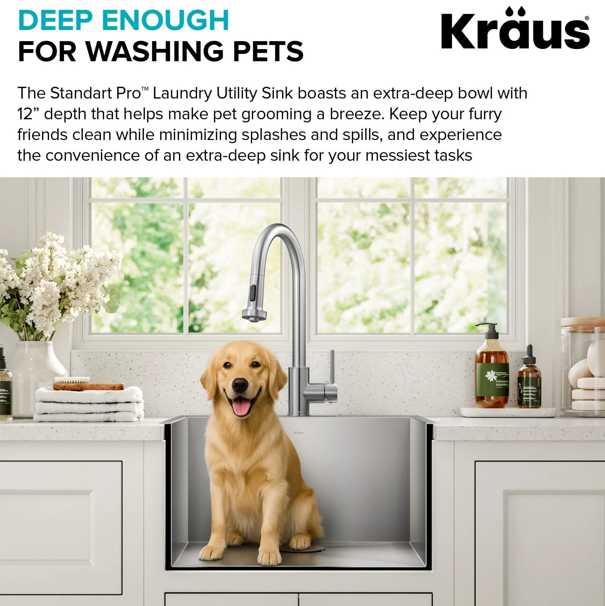 22" Drop In / Top Mount 16 Gauge Deep Laundry Utility Stainless Steel Kitchen Sink