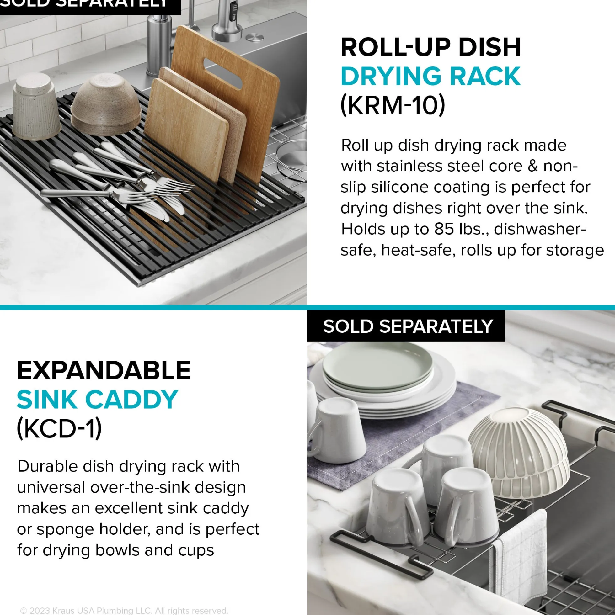 33" Drop-In/Top Mount Kitchen Sink w/ Bolden Commercial Pull-Down Faucet in Spot Free Stainless Steel