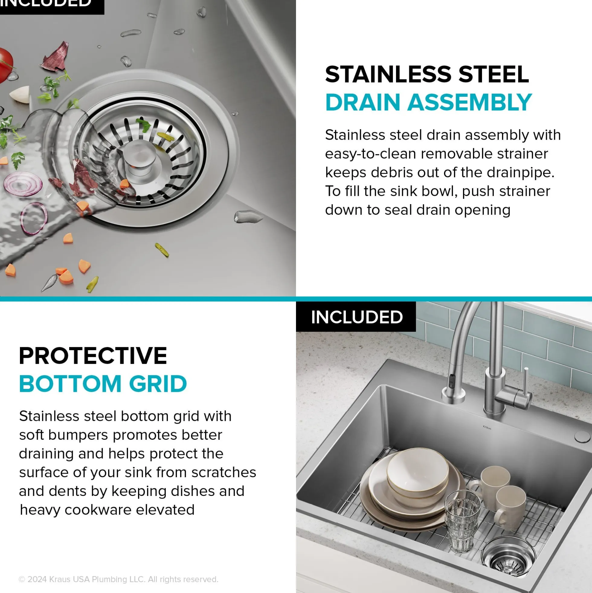 25” Drop In / Top Mount Single Bowl 18-Gauge Stainless Steel Kitchen Sink