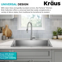 33” Drop In / Top Mount Single Bowl 18-Gauge Stainless Steel Kitchen Sink