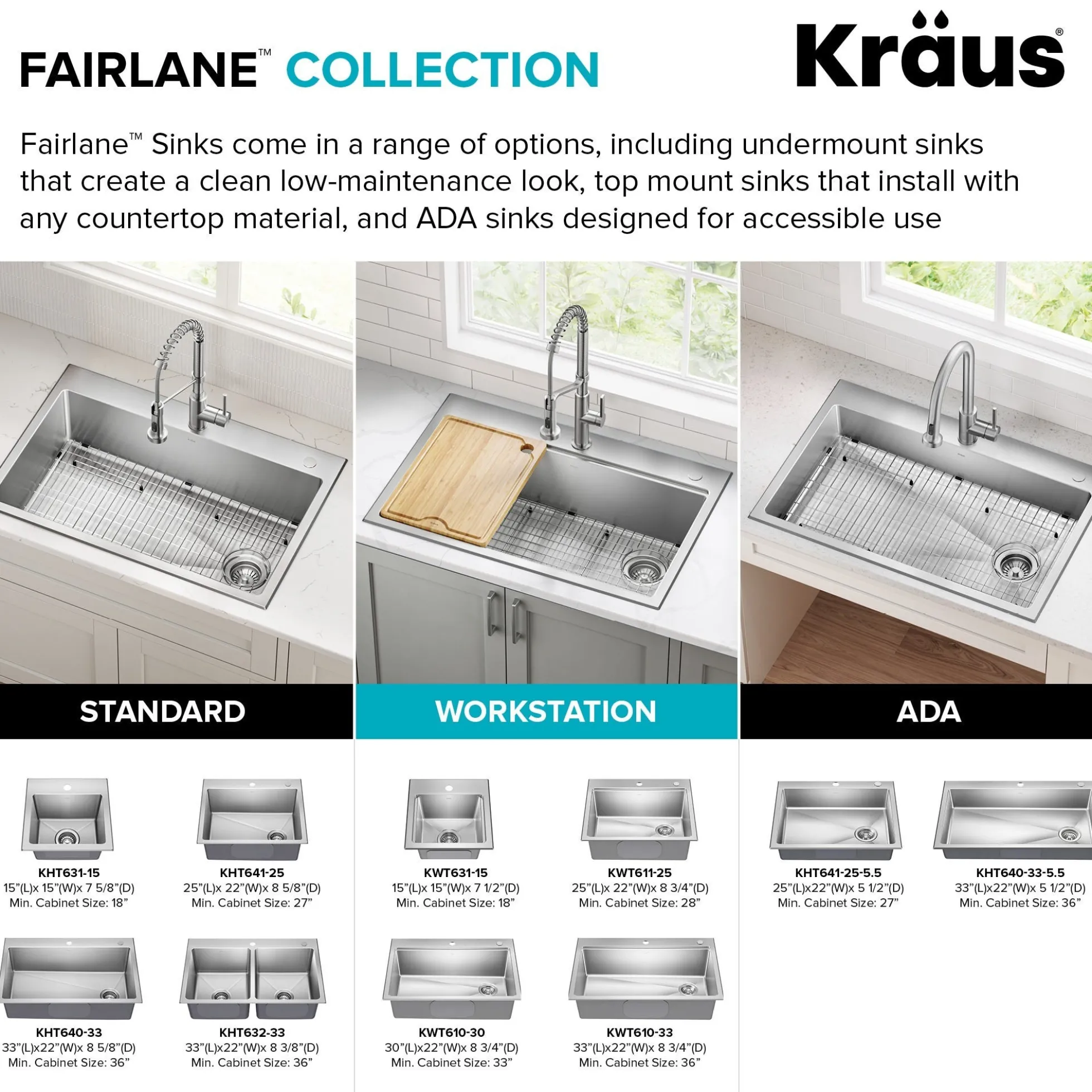 25”Drop In / Top Mount Workstation Single Bowl 18-GaugeStainless Steel Kitchen Sinkwith Accessories