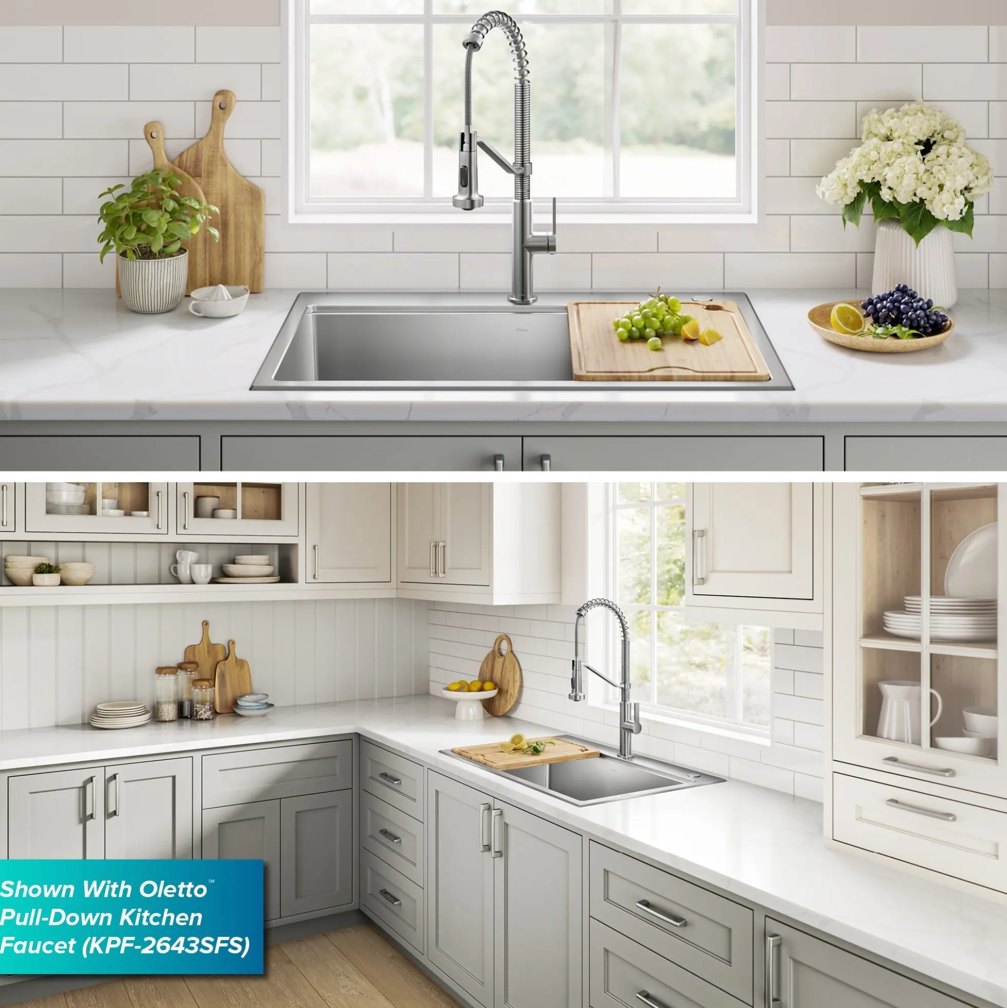 25”Drop In / Top Mount Workstation Single Bowl 18-GaugeStainless Steel Kitchen Sinkwith Accessories