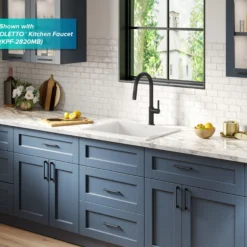 24" Drop-In / Undermount Fireclay Single Bowl Kitchen Sink with Thick Mounting Deck in Gloss White