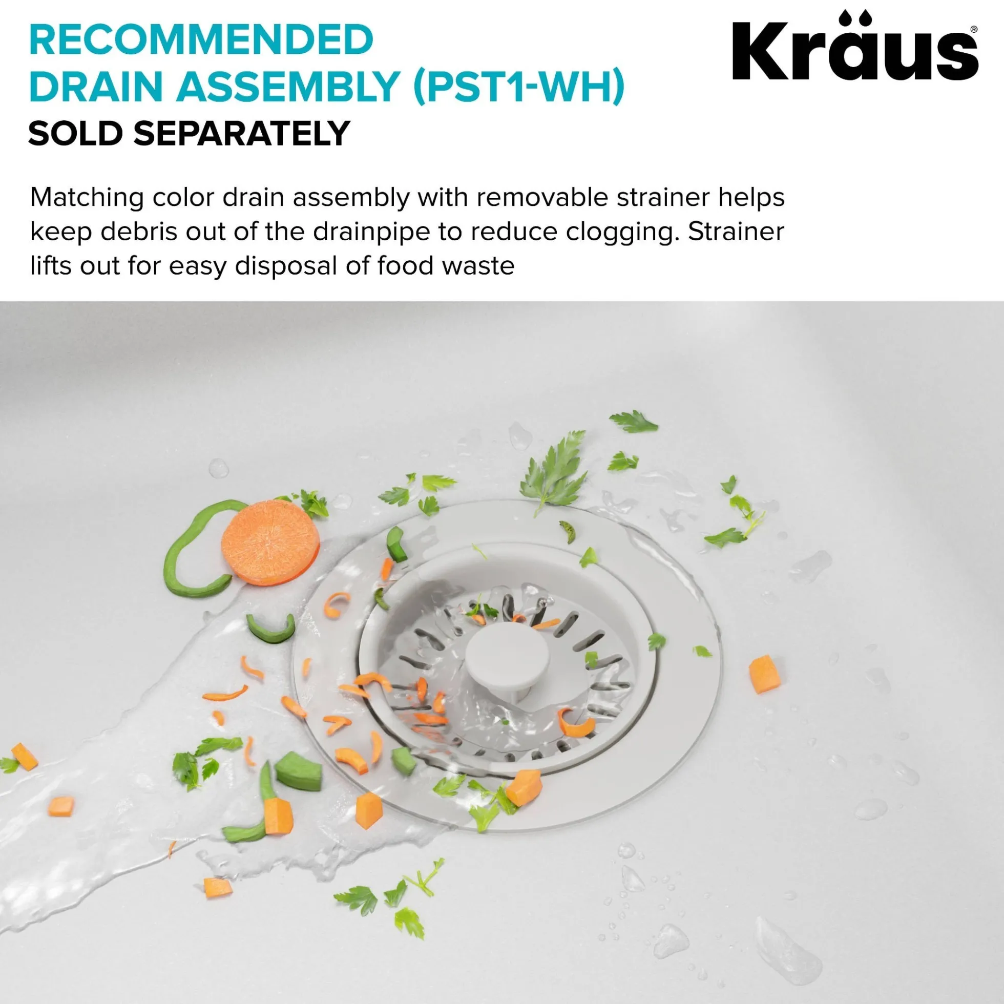 25” Drop-In / Undermount Single Bowl Granite Kitchen Sink in White