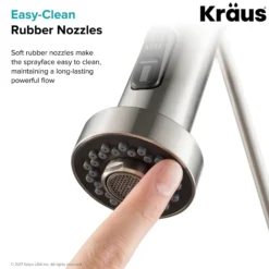 Dual Function Kitchen Faucet Sprayer in Stainless Steel