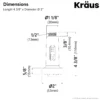 Dual Function Kitchen Faucet Sprayer in Chrome
