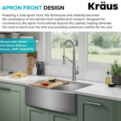 30" Farmhouse Workstation 16 Gauge Single Bowl Stainless Steel Kitchen Sink with Accessories