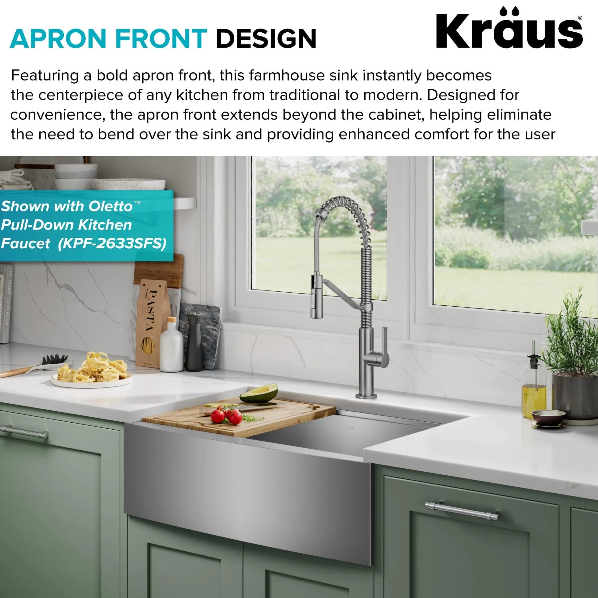 30" Farmhouse Workstation 16 Gauge Single Bowl Stainless Steel Kitchen Sink with Accessories