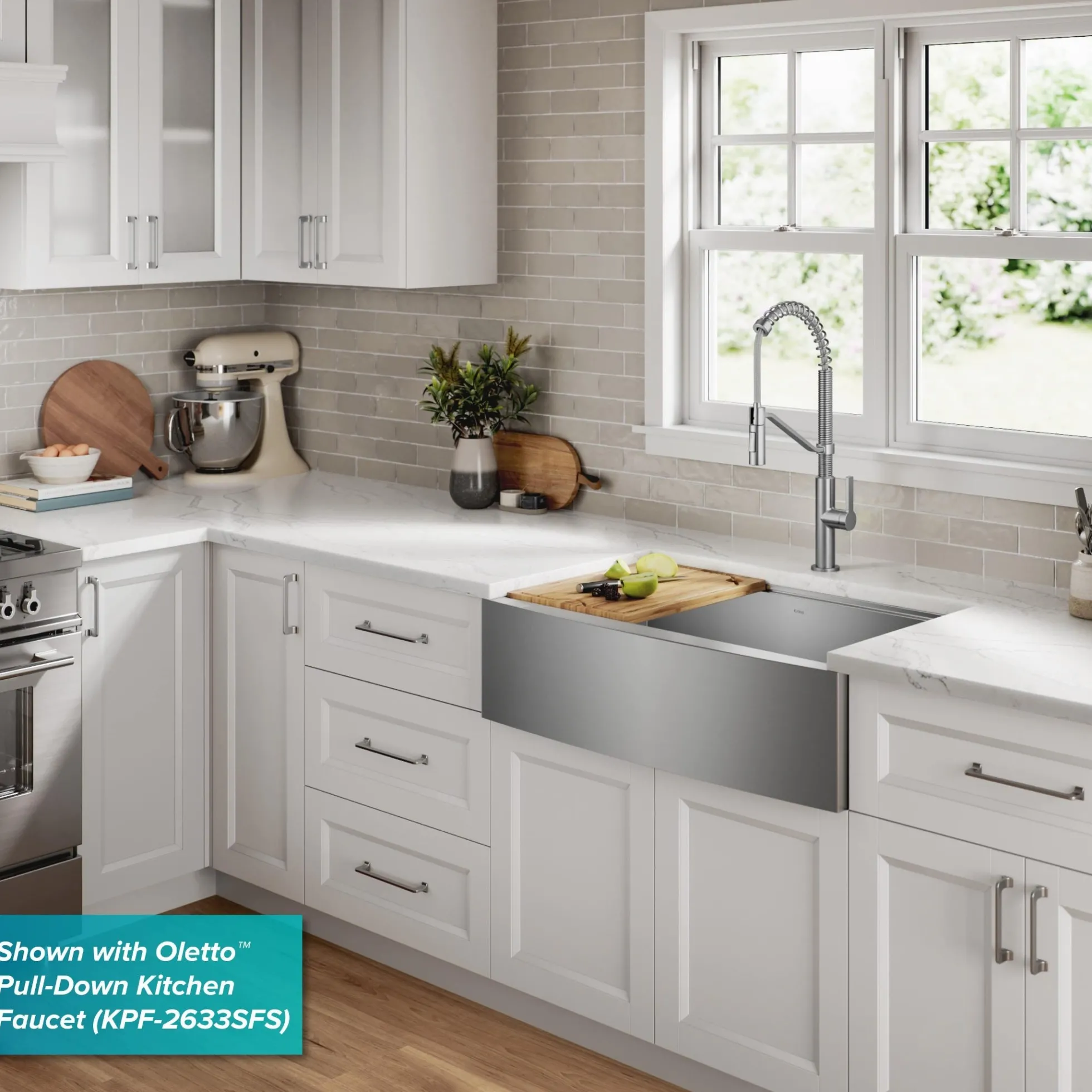 30" Farmhouse Workstation 16 Gauge Single Bowl Stainless Steel Kitchen Sink with Accessories