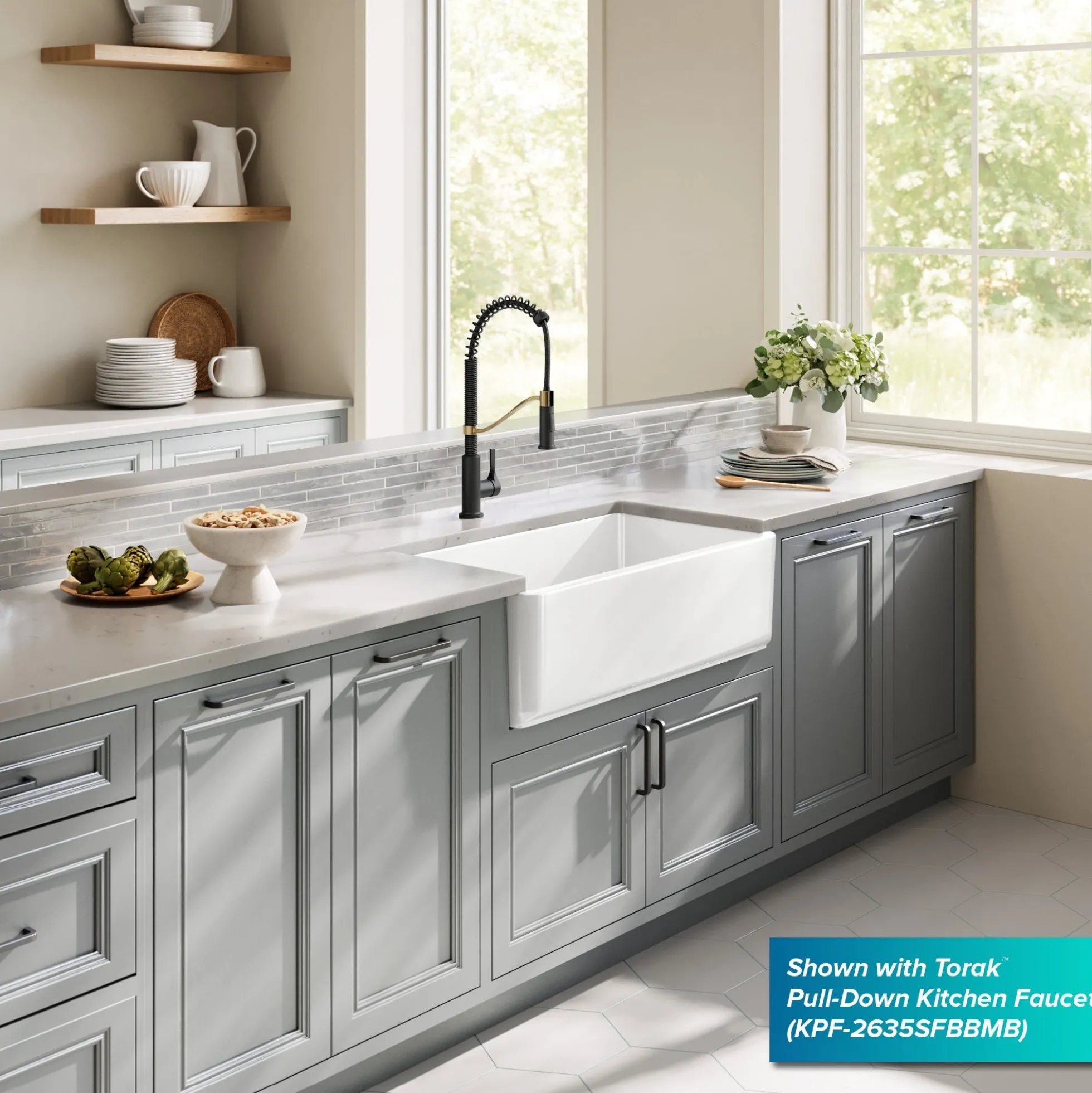 33” Fireclay Farmhouse Kitchen Sink Reversible Apron Front Single Bowl in Matte White