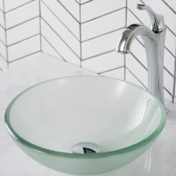 Frosted Glass Vessel 14
