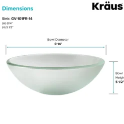 Frosted Glass Vessel 14