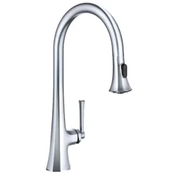 2-Function Single Handle Pull Down Kitchen Faucet in Chrome