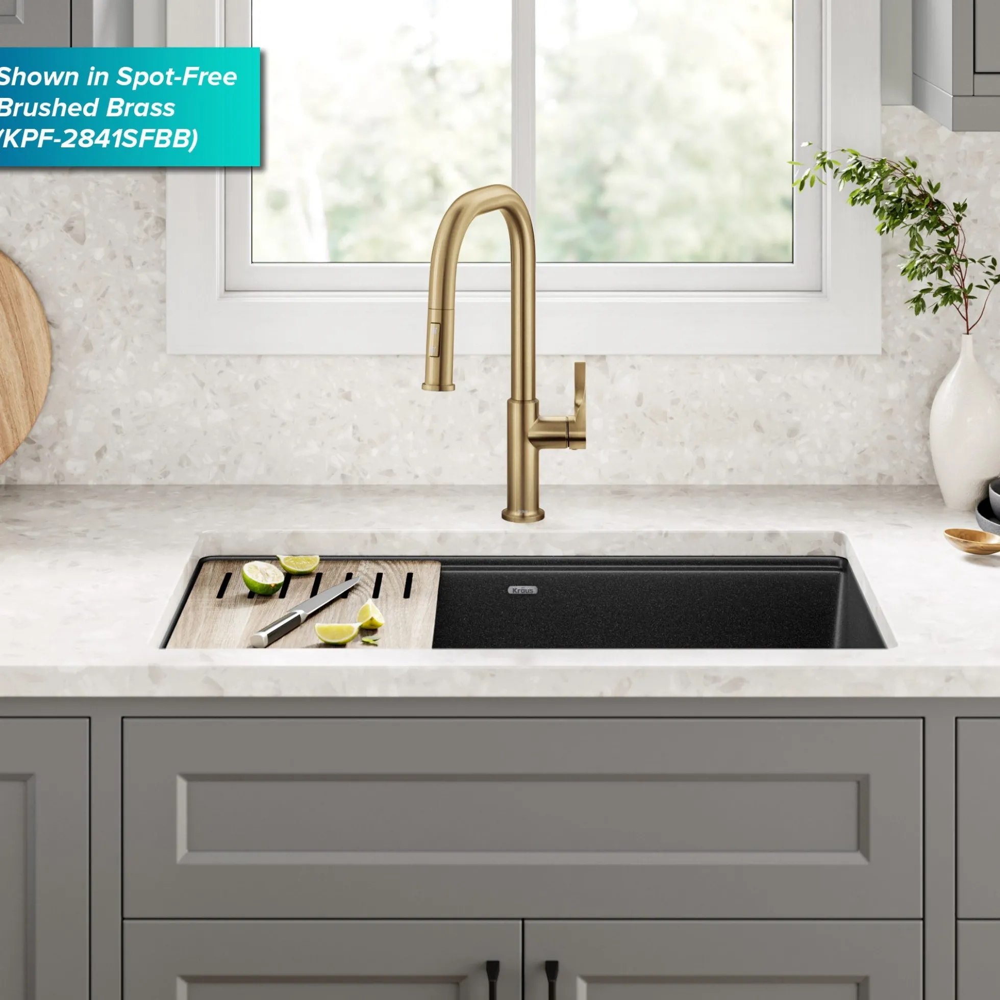 2-Function Single Handle Pull Down Kitchen Faucet in Spot-Free Stainless Steel