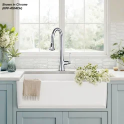 2-Function Single Handle Pull Down Kitchen Faucet in Spot-Free Stainless Steel