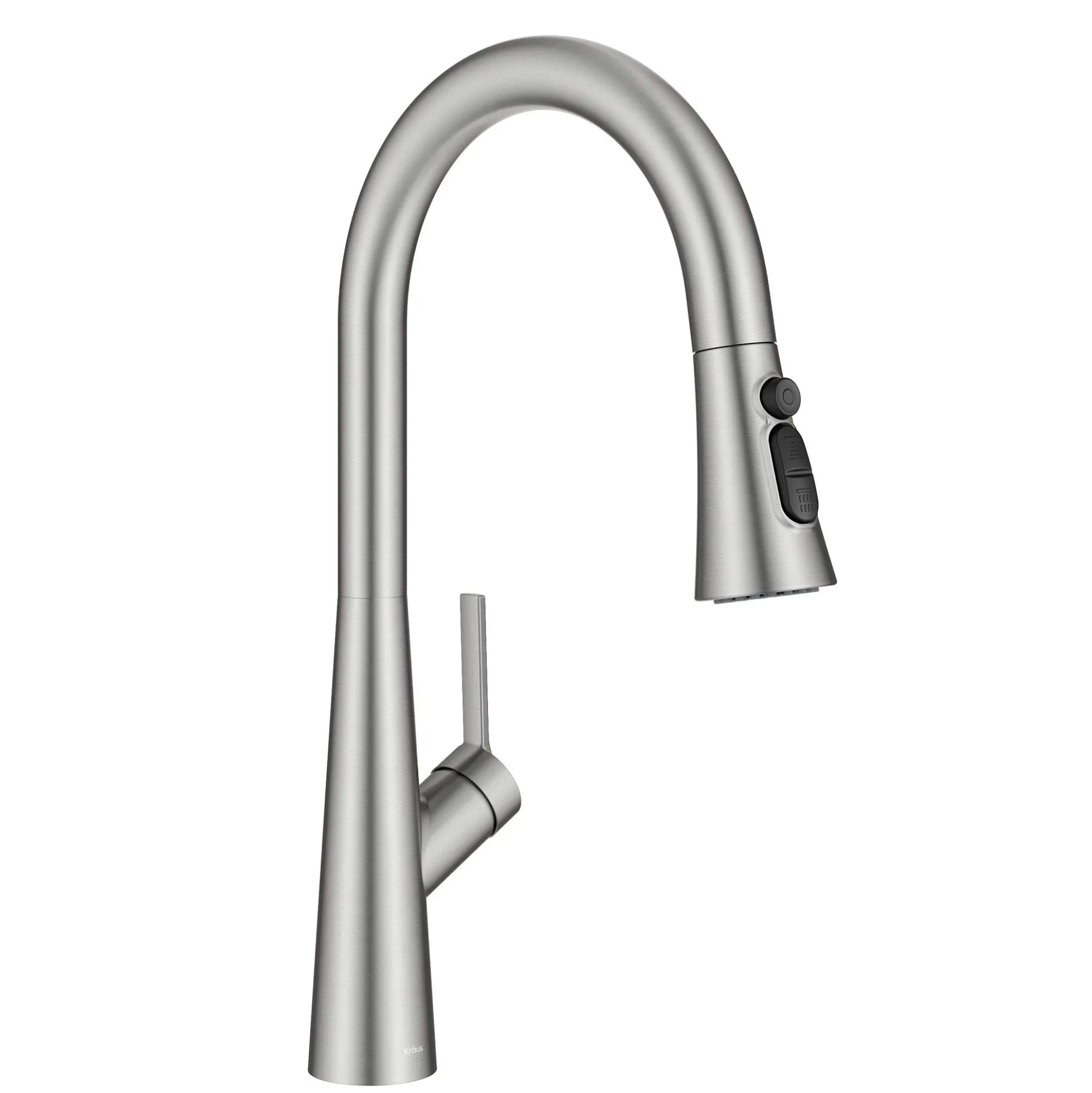 4-Function Single Handle Pull Down Kitchen Faucet with CleanSweep™ Blade Spray in Spot-Free Stainless Steel