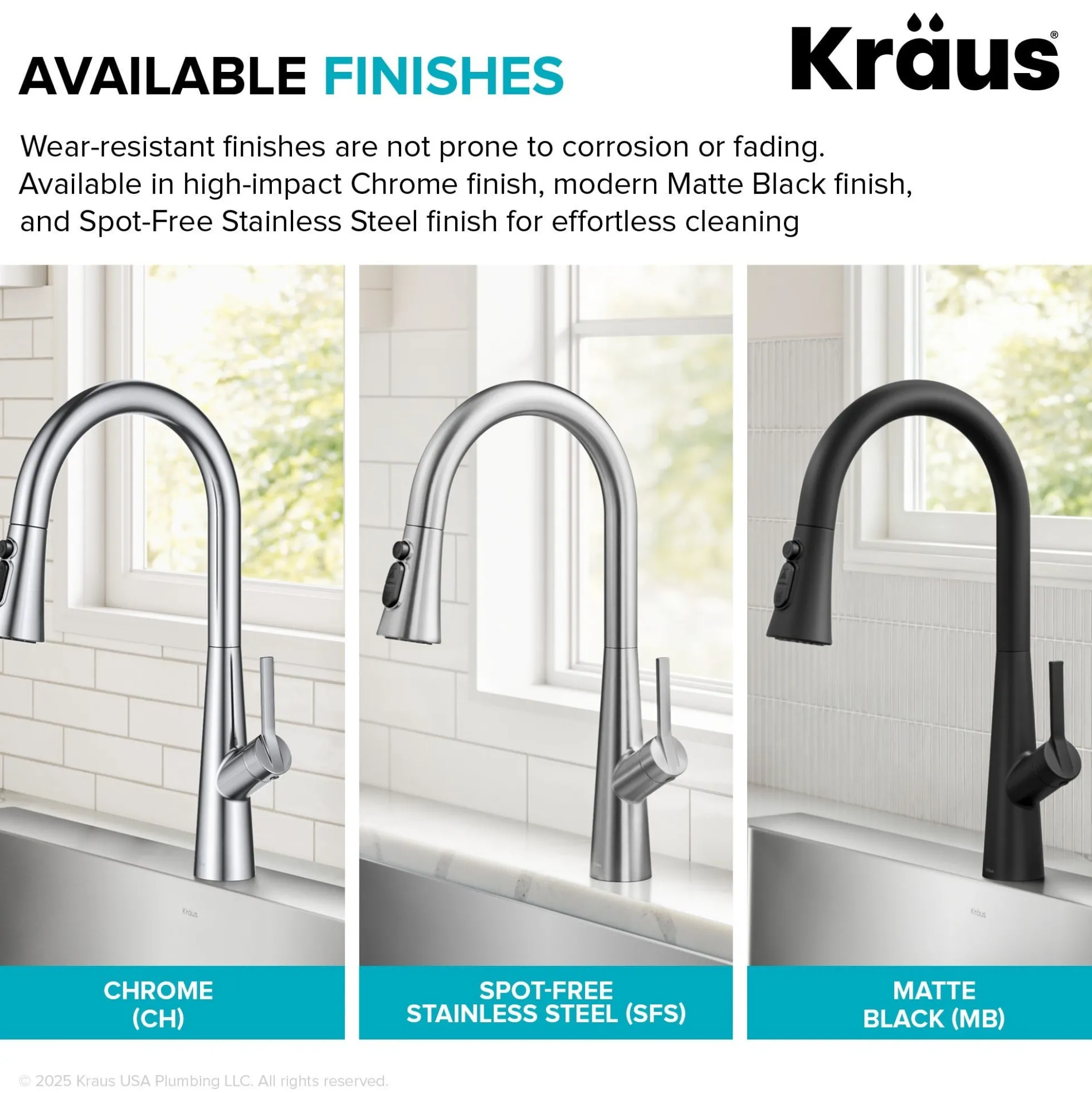 4-Function Single Handle Pull Down Kitchen Faucet with CleanSweep™ Blade Spray in Spot-Free Stainless Steel