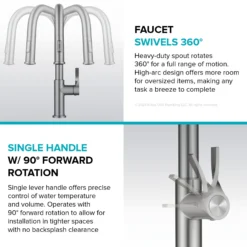 2-Function Single Handle Pull Down Kitchen Faucet in Matte Black