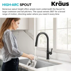 2-Function Single Handle Pull Down Kitchen Faucet in Spot-Free Stainless Steel