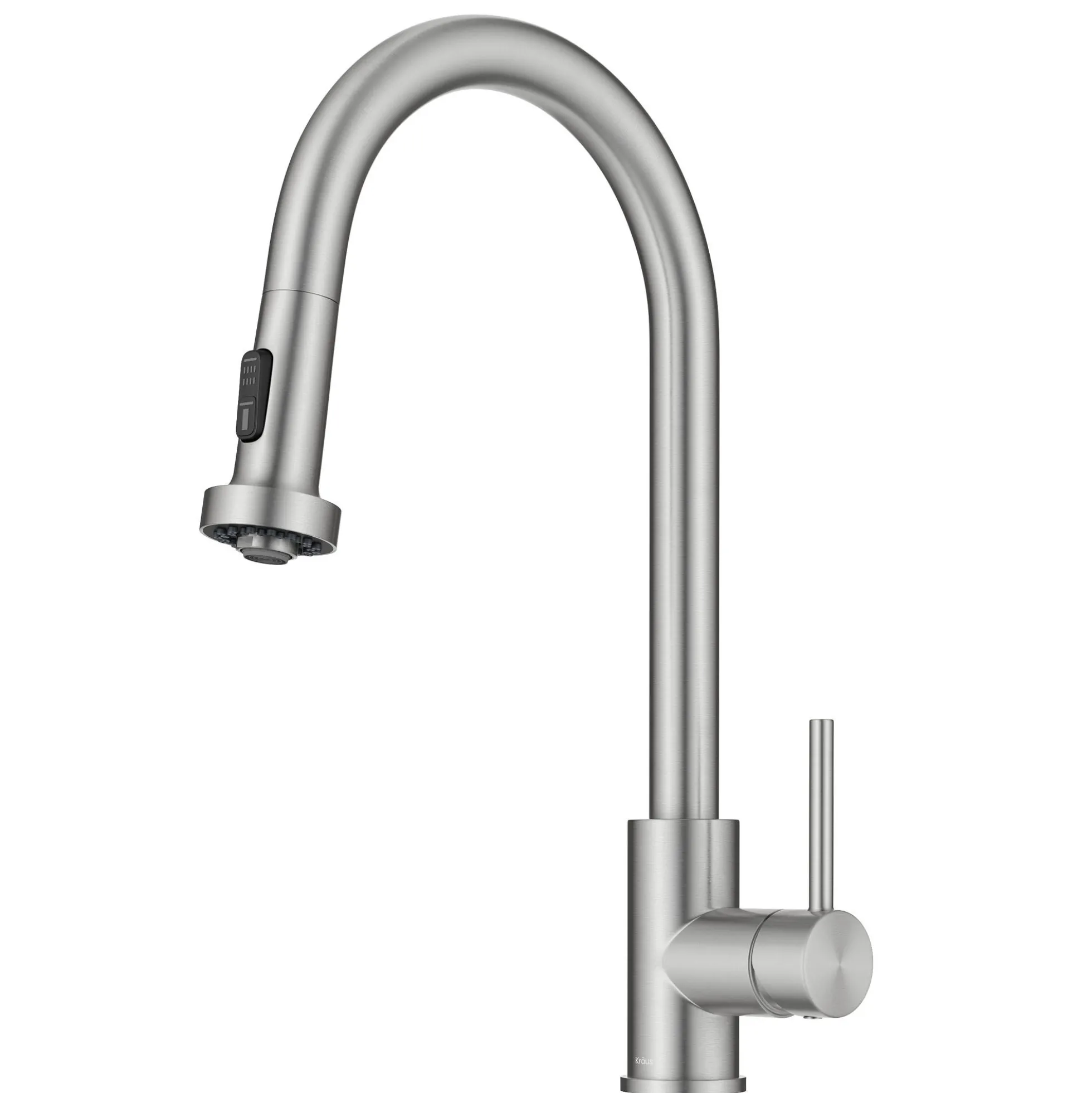 2-Function Single Handle Pull Down Kitchen Faucet in Spot-Free Stainless Steel