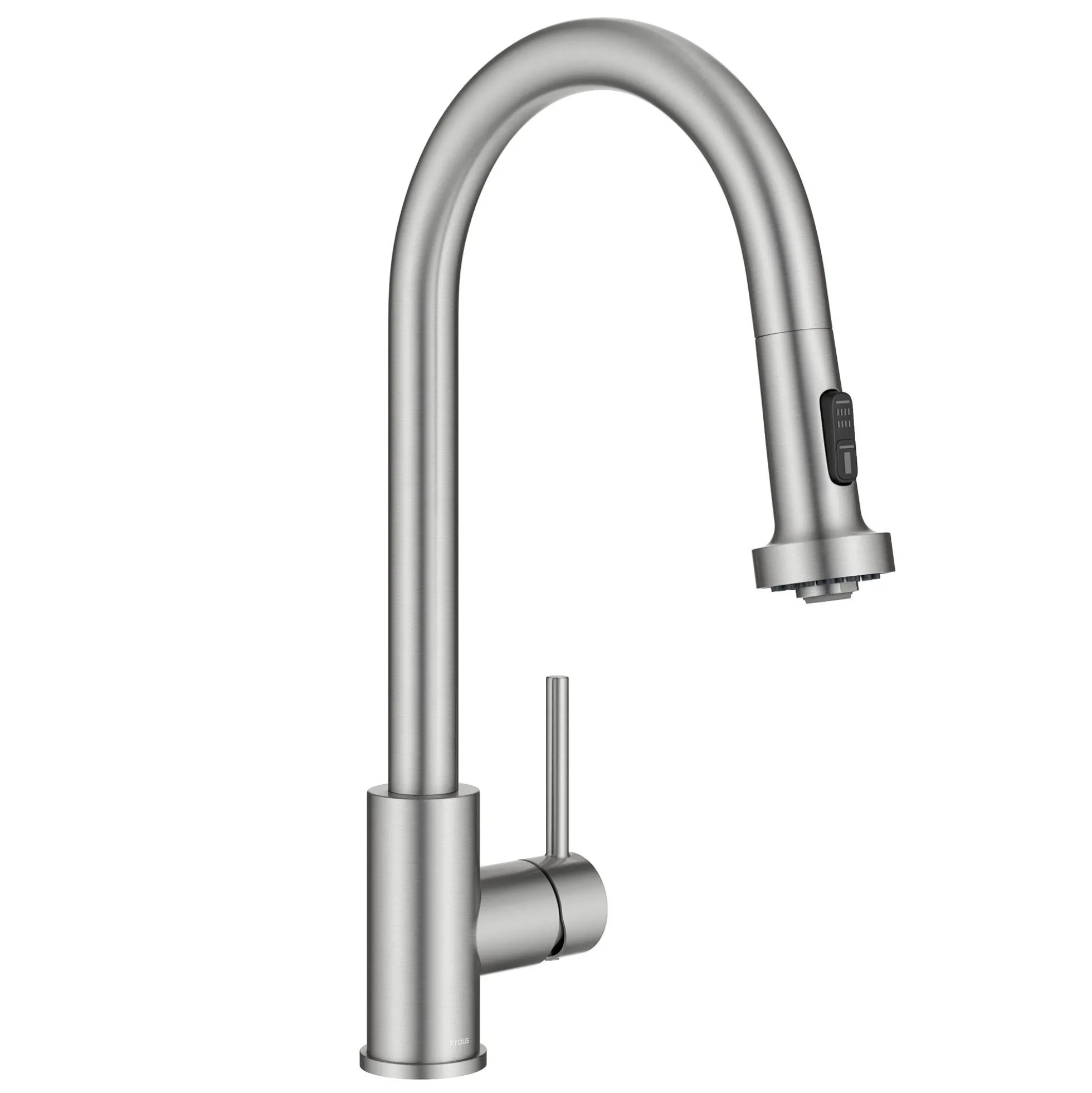 2-Function Single Handle Pull Down Kitchen Faucet in Spot-Free Stainless Steel