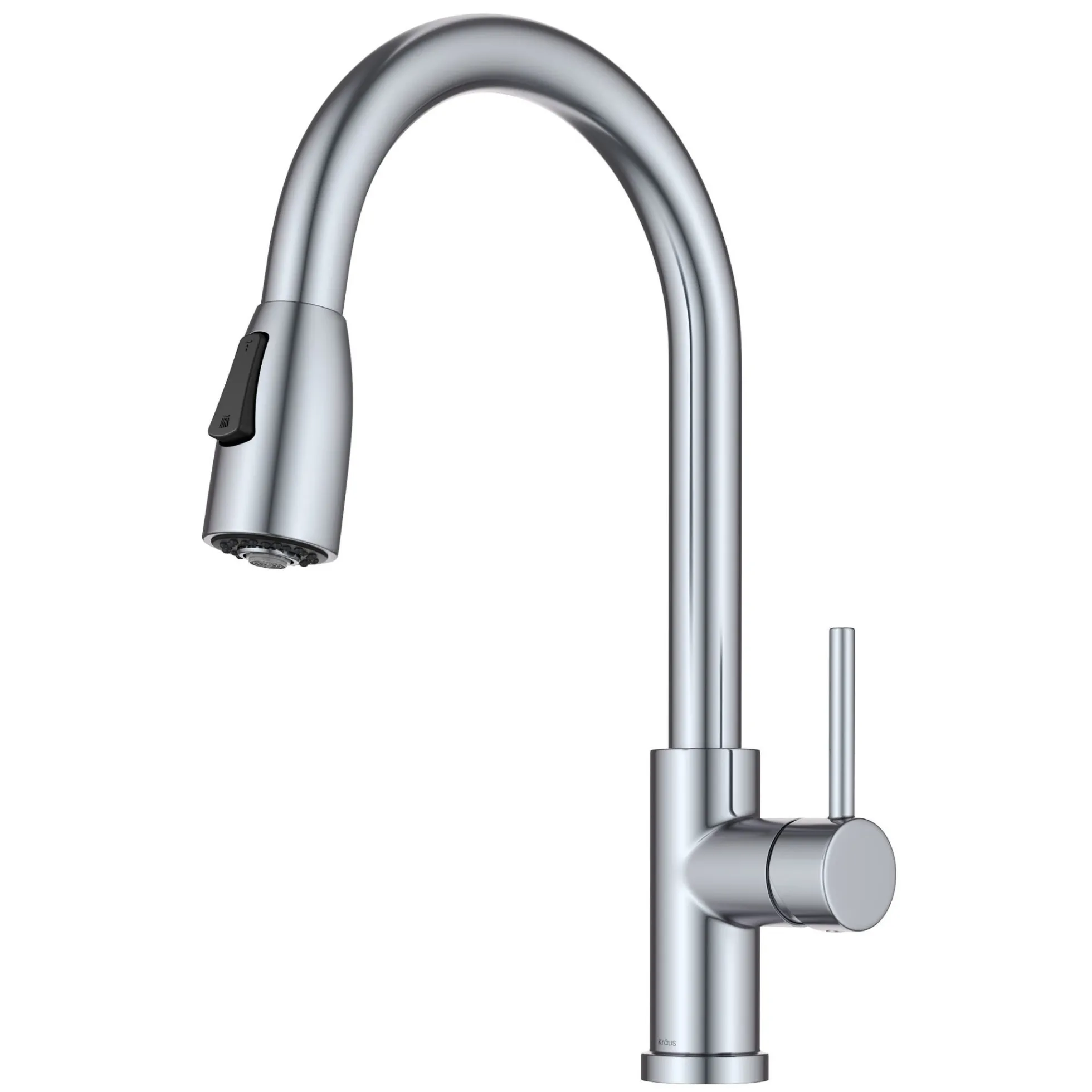 2-Function Single Handle Pull Down Kitchen Faucet in Chrome