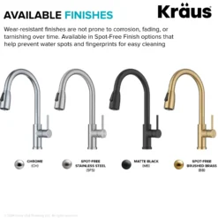 2-Function Single Handle Pull Down Kitchen Faucet in Chrome
