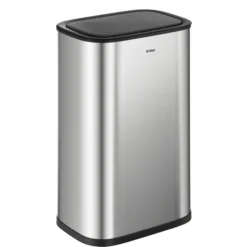 14.5 Gallon / 55 Liter Motion Sensor Kitchen Trash Can in Spot-Free Stainless Steel with Bag Securing Ring and Soft Close Lid