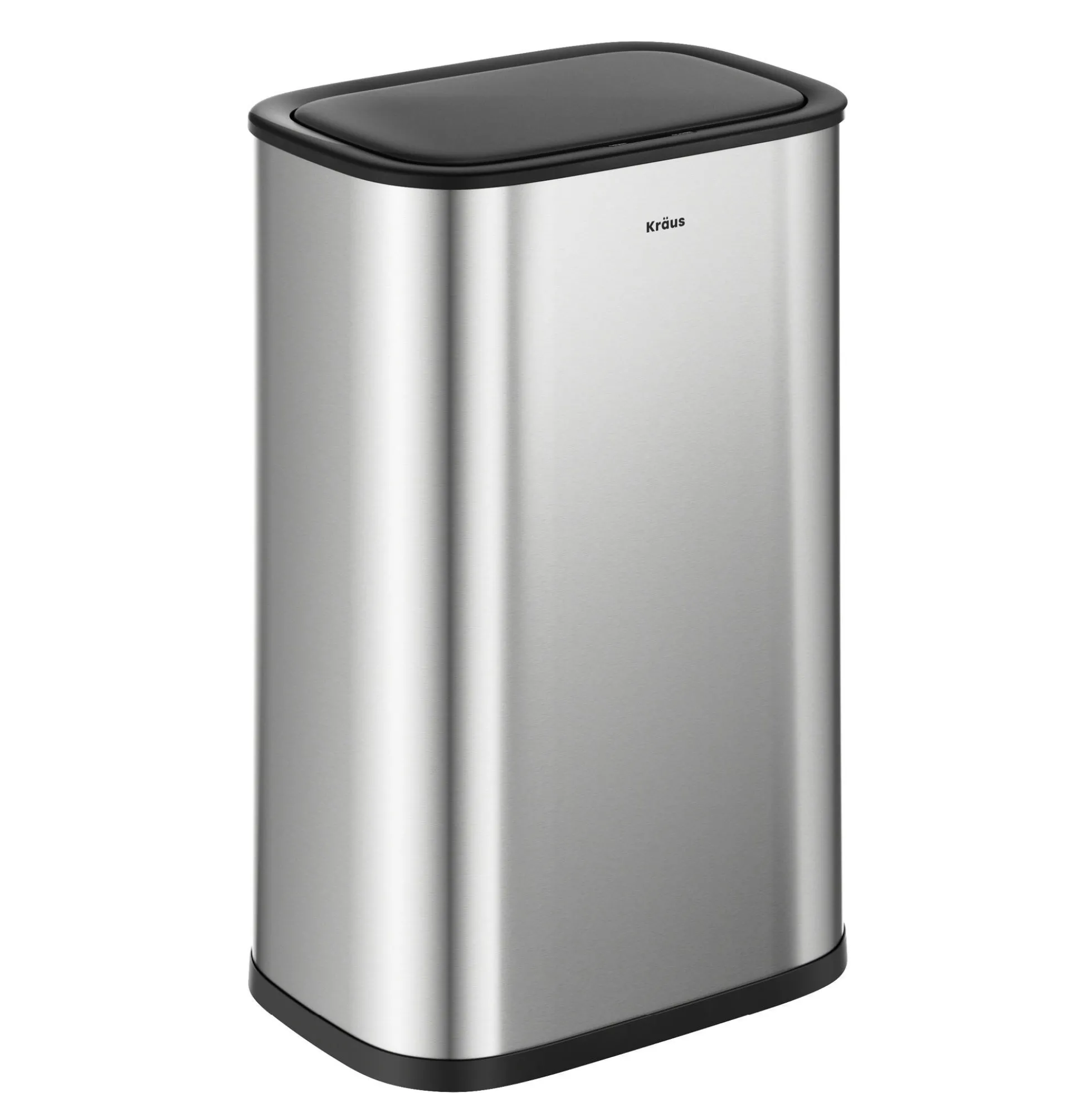 14.5 Gallon / 55 Liter Motion Sensor Kitchen Trash Can in Spot-Free Stainless Steel with Bag Securing Ring and Soft Close Lid