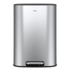 13.2 Gallon / 50 Liter Step Pedal Kitchen Trash Can in Spot-Free Stainless Steel with Removable Inner Bucket and Soft Close Lid