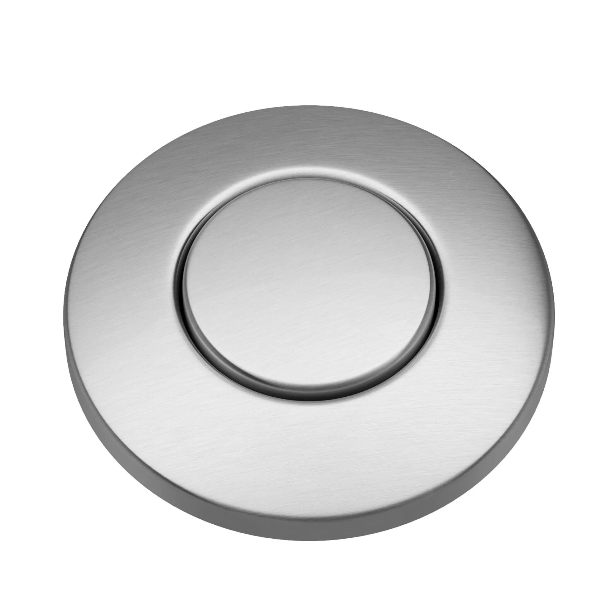 Garbage Disposal Air Switch Kitin Spot-Free Stainless Steel with Push Button, AC Adapter, Power Cord, and Air Tube Included