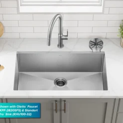 Glass Rinser for Kitchen Sink in Spot-Free Stainless Steel