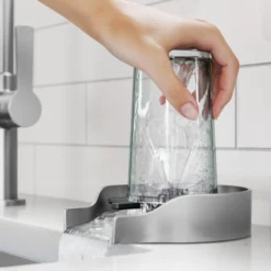Glass Rinser for Kitchen Sink in Spot-Free Stainless Steel