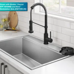 Glass Rinser for Kitchen Sink in Matte Black