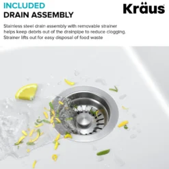 33” Granite Drop In / Undermount 60/40 Double Bowl White Kitchen Sink