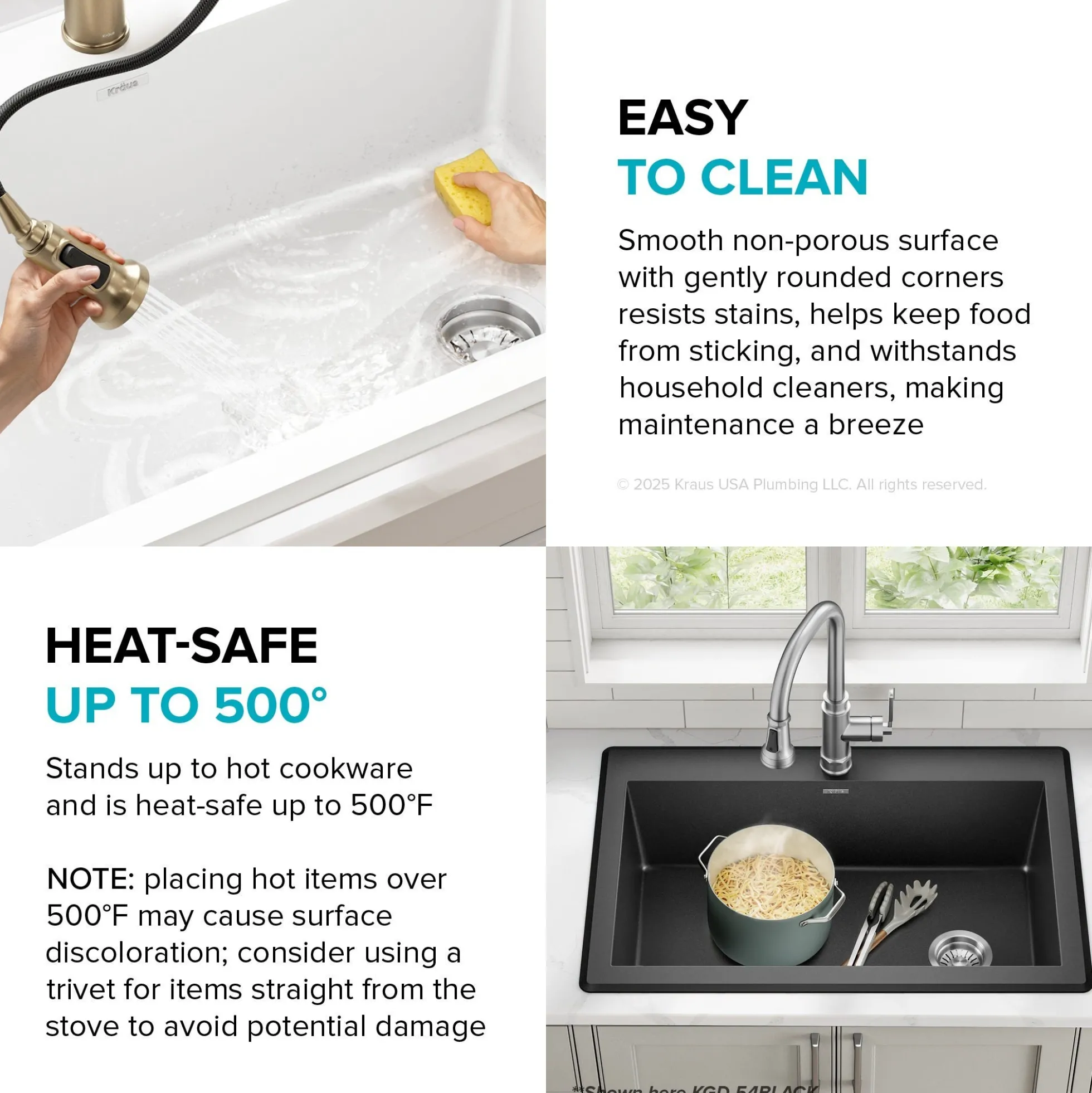 33” Granite Drop In / Undermount Single Bowl White Kitchen Sink