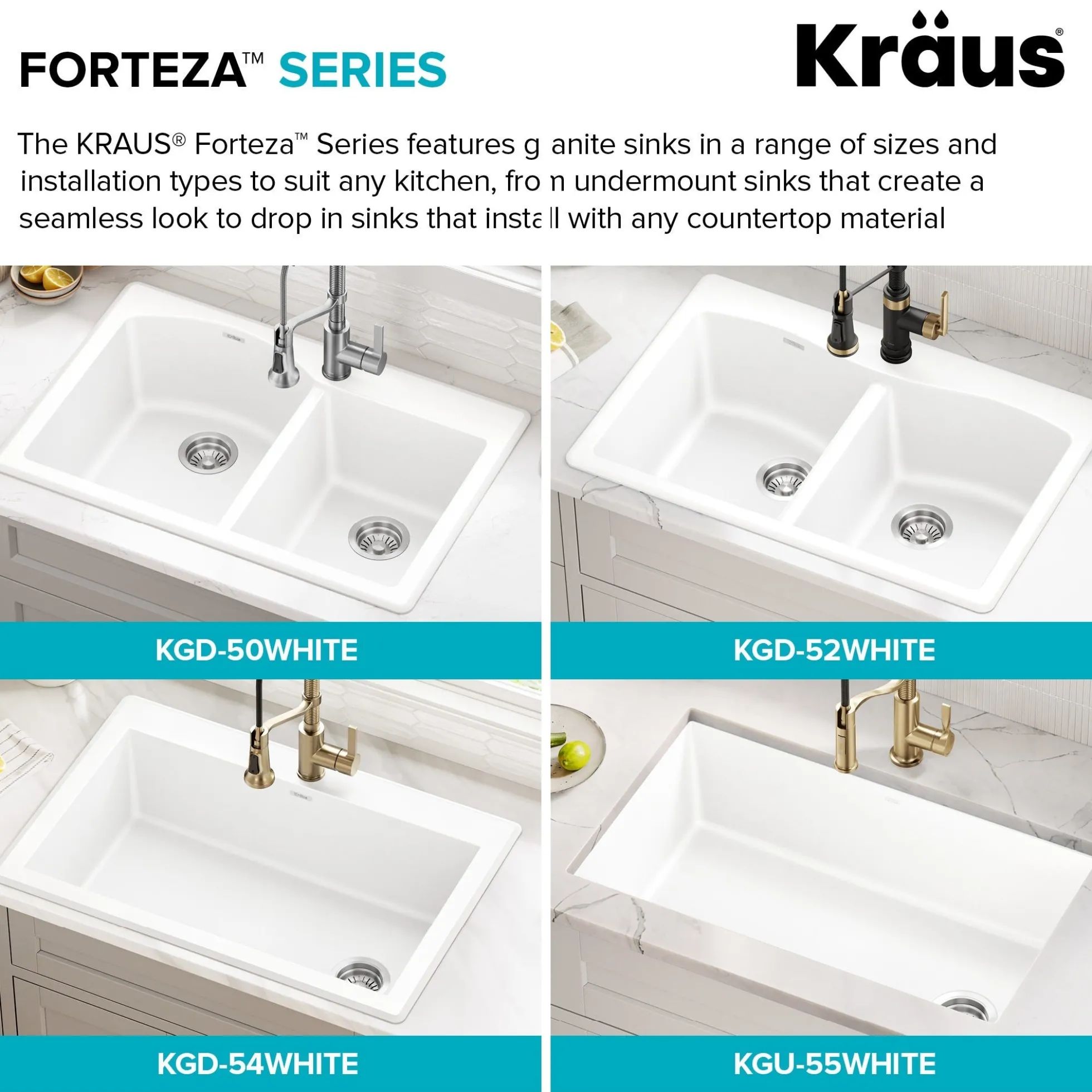 33” Granite Drop In / Undermount Single Bowl White Kitchen Sink