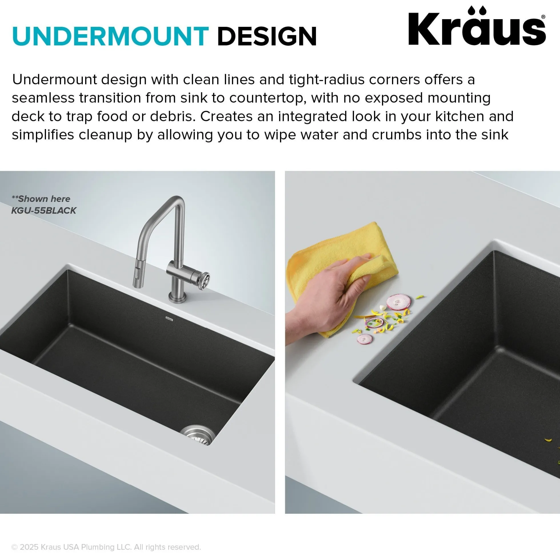 32” Granite Undermount Single Bowl White Kitchen Sink