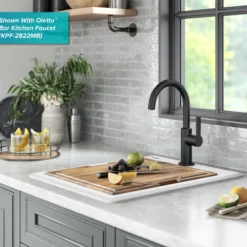 18” Granite Workstation Drop In Top Mount Single Bowl Kitchen Bar Sink in White with Accessories