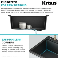 25” Granite Workstation Drop In Top Mount Single Bowl Kitchen Sink in Metallic Grey with Accessories